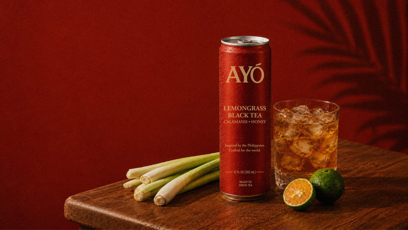 AYÓ Lemongrass Black Tea can with lemongrass and calamansi
